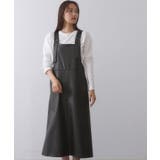 ブラック(019) | レザー調フレアジャンスカ【洗える】 | OPAQUE.CLIP