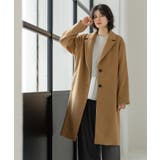 キャメルブラウン(041) | カシミヤブレンドウールチェスターコート | OPAQUE.CLIP