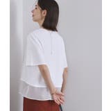 裾シアードッキングボクシーTシャツ【洗濯機洗い可】 | OPAQUE.CLIP | 詳細画像5 