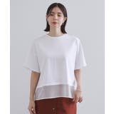 裾シアードッキングボクシーTシャツ【洗濯機洗い可】 | OPAQUE.CLIP | 詳細画像9 