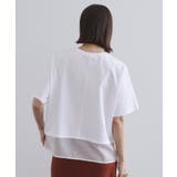 裾シアードッキングボクシーTシャツ【洗濯機洗い可】 | OPAQUE.CLIP | 詳細画像11 