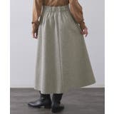 ウールライクフレアスカート【洗濯機OK】 | OPAQUE.CLIP | 詳細画像34