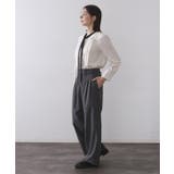 バイカラーボウタイブラウス【洗濯機OK】 | OPAQUE.CLIP | 詳細画像3