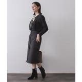 バイカラーボウタイブラウス【洗濯機OK】 | OPAQUE.CLIP | 詳細画像7