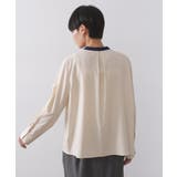 バイカラーボウタイブラウス【洗濯機OK】 | OPAQUE.CLIP | 詳細画像15