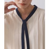 バイカラーボウタイブラウス【洗濯機OK】 | OPAQUE.CLIP | 詳細画像16