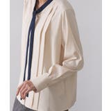 バイカラーボウタイブラウス【洗濯機OK】 | OPAQUE.CLIP | 詳細画像19