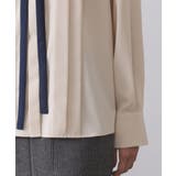 バイカラーボウタイブラウス【洗濯機OK】 | OPAQUE.CLIP | 詳細画像21