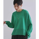 《ツインセット》リラクシーサイドスリットニット×ドッキングタンク【洗濯機洗い可】 | OPAQUE.CLIP | 詳細画像53 