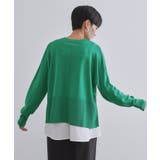 《ツインセット》リラクシーサイドスリットニット×ドッキングタンク【洗濯機洗い可】 | OPAQUE.CLIP | 詳細画像62 