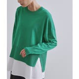 《ツインセット》リラクシーサイドスリットニット×ドッキングタンク【洗濯機洗い可】 | OPAQUE.CLIP | 詳細画像64 