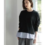 《ツインセット》リラクシーサイドスリットニット×ドッキングタンク【洗濯機洗い可】 | OPAQUE.CLIP | 詳細画像15 