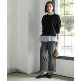 《ツインセット》リラクシーサイドスリットニット×ドッキングタンク【洗濯機洗い可】 | OPAQUE.CLIP | 詳細画像17 