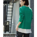 《ツインセット》リラクシーサイドスリットニット×ドッキングタンク【洗濯機洗い可】 | OPAQUE.CLIP | 詳細画像25 