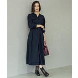 ウールライクフィット&フレアワンピース【洗濯機OK】 | OPAQUE.CLIP | 詳細画像10