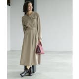 ベージュ(052) | ウールライクフィット&フレアワンピース【洗濯機OK】 | OPAQUE.CLIP