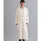 【es】ダブルポケットロングシャツワンピース【洗濯機OK】 | OPAQUE.CLIP | 詳細画像1