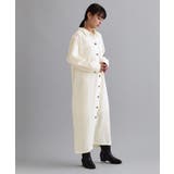 【es】ダブルポケットロングシャツワンピース【洗濯機OK】 | OPAQUE.CLIP | 詳細画像3