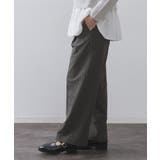 ピンストライプイージーワイドパンツ【吸湿発熱/ストレッチ/洗濯機OK】 | OPAQUE.CLIP | 詳細画像2 