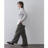 ピンストライプイージーワイドパンツ【吸湿発熱/ストレッチ/洗濯機OK】 | OPAQUE.CLIP | 詳細画像4 