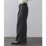 ピンストライプイージーワイドパンツ【吸湿発熱/ストレッチ/洗濯機OK】 | OPAQUE.CLIP | 詳細画像11 