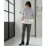 裏起毛ハイストレッチイージーテーパードパンツ【洗濯機OK】 | OPAQUE.CLIP | 詳細画像10 