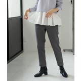 チャコールグレー(013) | 裏起毛ハイストレッチイージーテーパードパンツ【洗濯機OK】 | OPAQUE.CLIP