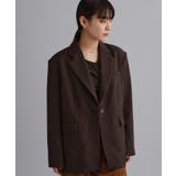 ブラウン(044) | 【es】ビッグテーラードジャケット【UVケア/洗濯機OK】 | OPAQUE.CLIP
