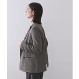 グレンチェックダブルジャケット/セットアップ対応可【洗える】 | OPAQUE.CLIP | 詳細画像9