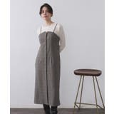 グレー(212) | グレンチェックキャミワンピース/セットアップ対応可【洗濯機OK】 | OPAQUE.CLIP