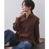 ブラウン(043) | ポケット刺繍レギュラーカラーシャツ【洗濯機OK】 | OPAQUE.CLIP