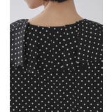 ドットプリントラッフルブラウス【洗濯機OK】 | OPAQUE.CLIP | 詳細画像13 