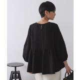 ふくれジャカードペプラムブラウス【洗濯機OK】 | OPAQUE.CLIP | 詳細画像5