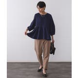 ふくれジャカードペプラムブラウス【洗濯機OK】 | OPAQUE.CLIP | 詳細画像2