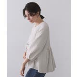 ふくれジャカードペプラムブラウス【洗濯機OK】 | OPAQUE.CLIP | 詳細画像9