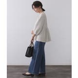 ふくれジャカードペプラムブラウス【洗濯機OK】 | OPAQUE.CLIP | 詳細画像11