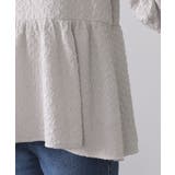 ふくれジャカードペプラムブラウス【洗濯機OK】 | OPAQUE.CLIP | 詳細画像19