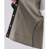 スナップボタン ダブルフェイス配色ニットカーディガン【洗濯機OK】 | OPAQUE.CLIP | 詳細画像17