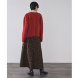 スナップボタン ダブルフェイス配色ニットカーディガン【洗濯機OK】 | OPAQUE.CLIP | 詳細画像21