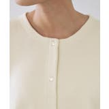 スナップボタン ダブルフェイス配色ニットカーディガン【洗濯機OK】 | OPAQUE.CLIP | 詳細画像27