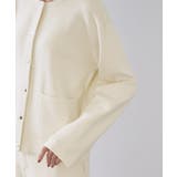 スナップボタン ダブルフェイス配色ニットカーディガン【洗濯機OK】 | OPAQUE.CLIP | 詳細画像28