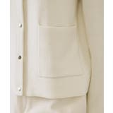 スナップボタン ダブルフェイス配色ニットカーディガン【洗濯機OK】 | OPAQUE.CLIP | 詳細画像30