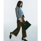 スナップボタン ダブルフェイス配色ニットカーディガン【洗濯機OK】 | OPAQUE.CLIP | 詳細画像2