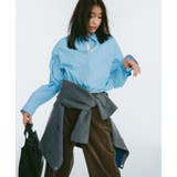 スナップボタン ダブルフェイス配色ニットカーディガン【洗濯機OK】 | OPAQUE.CLIP | 詳細画像3