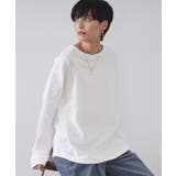 ホワイト(001) | リラクシーロングTシャツ【洗濯機OK】 | OPAQUE.CLIP