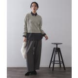 チェーン刺繍ロゴニット【洗濯機OK】 | OPAQUE.CLIP | 詳細画像10