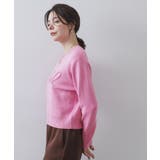 チェーン刺繍ロゴニット【洗濯機OK】 | OPAQUE.CLIP | 詳細画像5