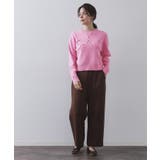 チェーン刺繍ロゴニット【洗濯機OK】 | OPAQUE.CLIP | 詳細画像6