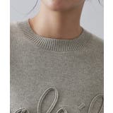 チェーン刺繍ロゴニット【洗濯機OK】 | OPAQUE.CLIP | 詳細画像16