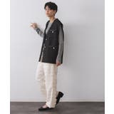 ツイードVネックベスト【洗濯機OK】 | OPAQUE.CLIP | 詳細画像3 